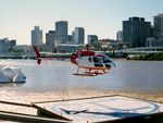 VH-SRB @ YTEK - AS350B helicopter VH-SRB Cn 1896, which crashed at Whistle Duck Creek near Wauchope Northern Territory (NT) on 22Jun1990. Photo taken at Helipad YTEK on the Brisbane River during Expo88 on 30Jun1988. - by Walnaus47