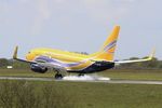 F-GZTN @ LFRB - Boeing B-737-73S, Landing rwy 25L, Brest-Bretagne airport (LFRB-BES) - by Yves-Q