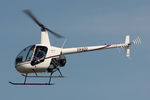 VH-NZO @ YPJT - Port side view of white livery Robinson R22 Beta VH-NZO Cn 4362 transiting at Jandakot YPJT, Perth, West Australia, on 17Nov2013. - by Walnaus47