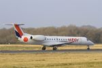 F-GRGL @ LFRB - Embraer EMB-145EU, Take off run rwy 07R, Brest-Bretagne Airport (LFRB-BES) - by Yves-Q
