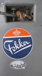 C-10 @ EHSB - the fokker logo on the aircraft
