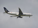B-6076 @ EGLL - Airbus A330-243 on finals to London Heathrow. - by moxy