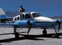 N5737X @ PVU - My grandfather, Ken Childs, when he owned this plane in 1968.  Original photo is owned by my uncle. - by Terry Childs
