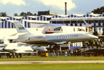 F-WNEW @ EGLF - On short finals runway 25 Farnborough. - by kenvidkid