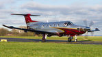 G-FITC @ EGKB - Taxiing to the Oriens Aviation Pilatus Hangar.