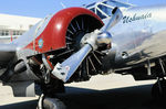 N3647 @ KTUS - Damage to propeller caused when the undercarriage collapsed.
At Tucson. - by kenvidkid