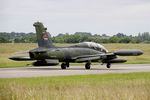 N344EM @ LFRJ - Aermacchi MB-339CB, Taxiing to holding point rwy 26, Landivisiau Naval Air Base (LFRJ) Tiger Meet 2017 - by Yves-Q