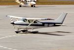 OO-AHY @ EGJJ - At Jersey airport early 1970's.
Scanned from slide. - by kenvidkid