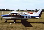 OO-SEY @ EGJJ - At Jersey airport early 1970's.
Scanned from slide. - by kenvidkid