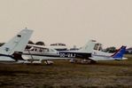 OO-WAJ @ EGJJ - At Jersey airport early 1970's.
Scanned from slide. - by kenvidkid