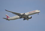 A7-ANM @ EGLL - Airbus A350-1041 on finals to 9R London Heathrow.