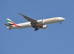 A6-EGL @ EGLL - Boeing 777-31H/ER on finals to 9R London Heathrow. - by moxy
