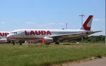 OE-LOU @ EGSS - Seen stored at STN following the airline ceasing ops - by AirbusA320