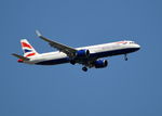 G-NEOU @ EGLL - Airbus A321-251NX on finals to 9R London Heathrow. - by moxy