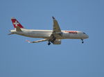 HB-JCL @ EGLL - Airbus A220-300 (formerly Bombardier CS300) on finals to 9R London Heathrow.