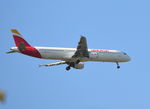 EC-ILP @ EGLL - Airbus A321-211 on finals to 9R London Heathrow. - by moxy