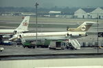 5A-DIB @ EGGL - Libyan Arab Airlines - by Jan Buisman