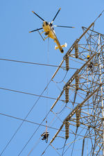 N513PJ - Working with PG&E crews in Castro Valley California. - by Chris Humphrey
