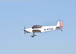 G-AYCE @ EGBJ - G-AYCE landing at Gloucestershire Airport.