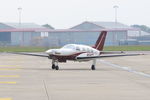 N14EF @ EGSH - Leaving Norwich for Oslo. - by keithnewsome