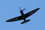 G-PRXI @ EGSH - Flying with call sign NHS Spitfire, over the Air Ambulance base at Norwich. - by Graham Reeve