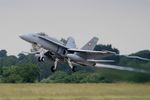 J-5014 @ LFRJ - Swiss Air Force McDonnell Douglas FA-18C Hornet, Take off rwy 26, Landivisiau Naval Air Base (LFRJ) Tiger Meet 2017 - by Yves-Q