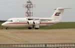 A6-RJ2 @ EGSH - Under tow for engine runs after maintenance.