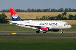 YU-APE @ LOWW - Air Serbia Airbus A319 - by Thomas Ramgraber