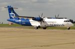 G-ISLL @ EGSH - Departing Stand 4 to Jersey (JER), following respray into the new livery.