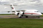 A6-RJ2 @ EGSH - Arriving back after a test flight, following maintenance. - by Michael Pearce