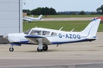 G-AZOG @ EGSH - Arriving at Norwich. - by keithnewsome