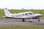 G-AZOG @ EGSH - Leaving Norwich. - by keithnewsome