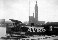 G-EAKB - On floats, near the hydraulic tower, Birkenhead docks, used to deliver newspapers to the Isle of Man, 1919 - by nk