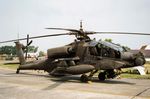 87-0418 @ EBFN - Koksijde Airshow 1995. Later converted as AH-64D  02-5316.