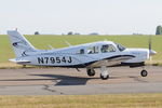 N7954J @ EGSH - Leaving Norwich. - by keithnewsome
