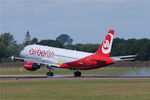 D-ABHA @ EGSH - Landing at Norwich. - by Graham Reeve