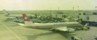 HB-IDL @ LHR - Photo at LHR 1977 - by Ian Pursey
