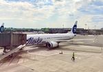 N491AS @ KEWR - Just arrived from SFO - by klimchuk