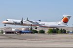 N421QX @ KBOI - Take off from 10L. Wearing old Horizon Airline livery. - by Gerald Howard