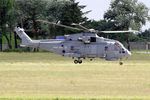 ZH826 @ LFRJ - Agusta-Westland EH-101 Merlin HC.2, Take off, Landivisiau Naval Air Base (LFRJ) Tiger Meet 2017 - by Yves-Q
