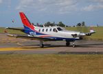 N755JG @ EGSH - Departing Saxon ramp at Norwich Airport - by AirbusA320