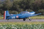F-AZRP @ LFRU - Morane-Saulnier MS-733 Alcyon, Lining up rwy 22, Morlaix-Ploujean airport (LFRU-MXN) air show 2019 - by Yves-Q