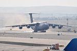 85-0007 @ KBOI - Landing 28R. 9th Airlift Sq., 436th Airlift Wing, Dover, DE. - by Gerald Howard