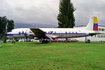 HC-AVH @ SEQU - HC-AVH   (FAE-44691) Douglas DC-6B [44691] (Ex Ecuadorian Air Force / Museo Aeronautico de la FAE) Quito-(Old) Mariscal Sucre Int'l~HC 08/02/1997. Seen here unmarked.