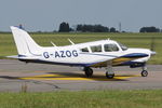 G-AZOG @ EGSH - Leaving Norwich. - by keithnewsome
