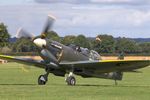 G-CICK @ EGKH - About to park after returning to Headcorn after pleasure flight to Dover and back - by Chris Holtby