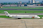 OY-KIM @ EGLL - OY-KIM   McDonnell Douglas MD-90-30 [53460] (SAS Scandinavian Airlines) Heathrow~G 28/09/1997