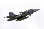 9820 @ LFRJ - Saab JAS-39D Gripen, Climbing from rwy 26, Landivisiau Naval Air Base (LFRJ) Tiger Meet 2017 - by Yves-Q