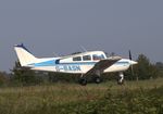 G-BASN @ EGBT - Landing at Turweston, Bucks - by Chris Holtby