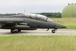 N344EM @ LFRJ - Aermacchi MB-339CB, Taxiing to holding point rwy 26, Landivisiau Naval Air Base (LFRJ) Tiger Meet 2017 - by Yves-Q